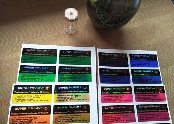 Стикеры ярлыка лазера Холограм с печатанием для супер пробирки стеклянной бутылки Фарма