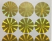Стикеры круга лазера голографические для запечатывания коробки пробирки 10ml