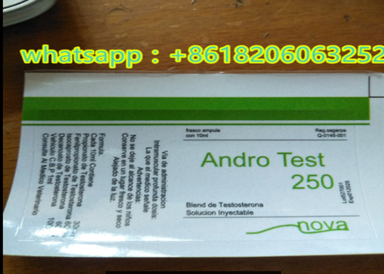 Этикетки Androl Test 250 Pvc, водонепроницаемые, для стеклянных флаконов 10 мл