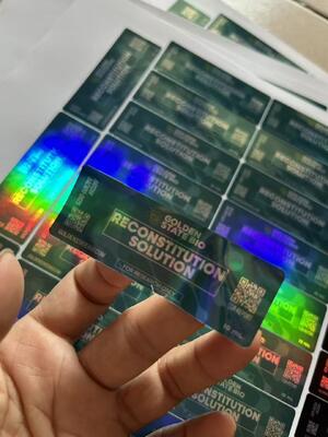 Этикетки для флаконов из фармацевтического стекла с раствором для восстановления 10 мл