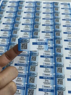 GHK-CU 10mg Pvc Self Adhesive Labels