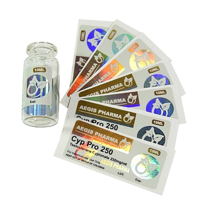 Этикетки для бутылок с водонепроницаемыми флаконами Test Cypionate