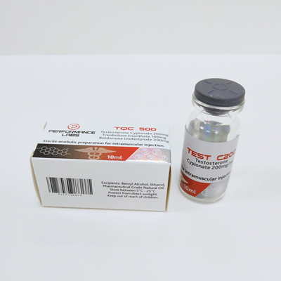 Этикетки для флаконов с гормональными препаратами и коробка для инъекционных флаконов