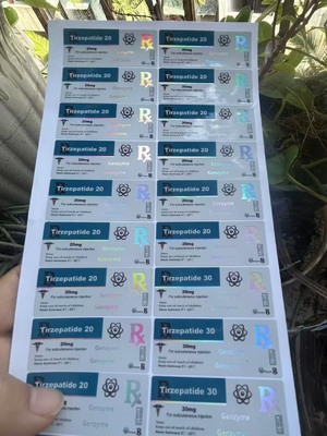 Тирзепатид 40 мг Пептидные стеклянные флаконы Этикетки с индивидуальным дизайном
