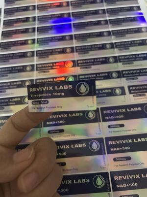 Тирзепатид 10 мг Пептидные флаконы На этикетках для фармацевтической упаковки