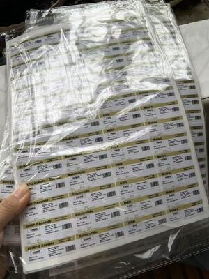 5-амино-1mq 50 мг ПВХ материал 3 мл Этикетки для флаконов с пептидами ЭТИКЕТКИ