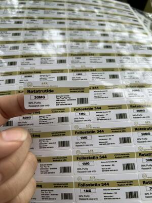 SLU-PP-32 5mg Peptide Vial Labels Pvc Materail  Self Adhesive Labels