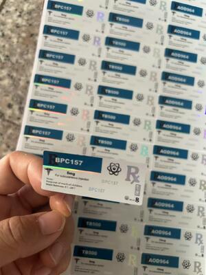 Aod964 10 мг Пептидные этикетки для флаконов PET Laser Materail 2 мл