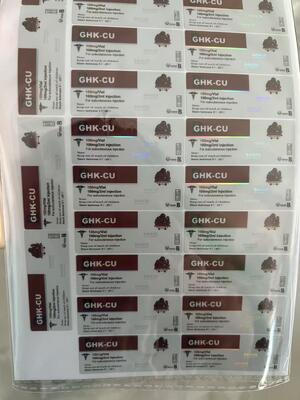 Глоу 70 мг 2 мл 3 мл Флакон Этикетки с индивидуальным дизайном