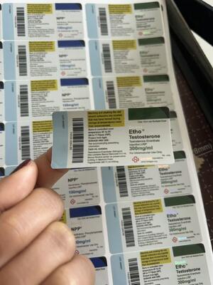 Тре- ацетат 100 мг 6х3 см Подходит для стеклянных флаконов 10 мл