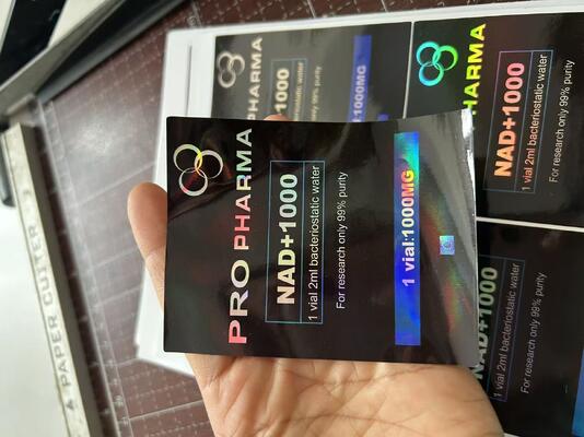 Мотс- с 10 мг мешки Этикетки для 3 пептидных флаконов