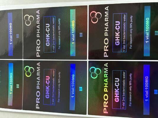 Мотс- с 10 мг мешки Этикетки для 3 пептидных флаконов