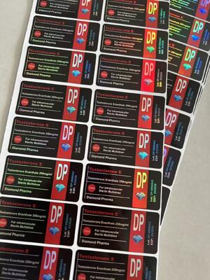 Test ENAN Laser Materail Brand  Diamond Pharma 10ml Vial Labels