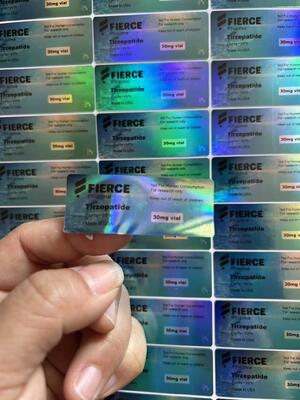 Этикетки для флаконов пептида BPC 157 5 мг