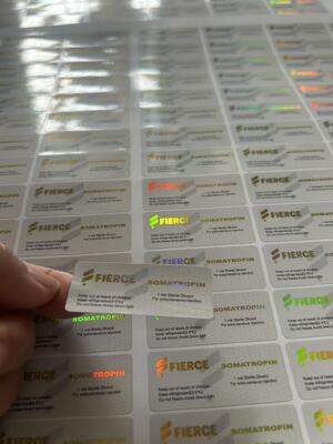 Gold Stampled Small Bottle Labels  Stickers 