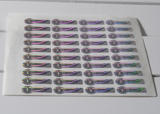 Цвет - изменяя серебряный стикер Холограм безопасностью с царапиной с кода