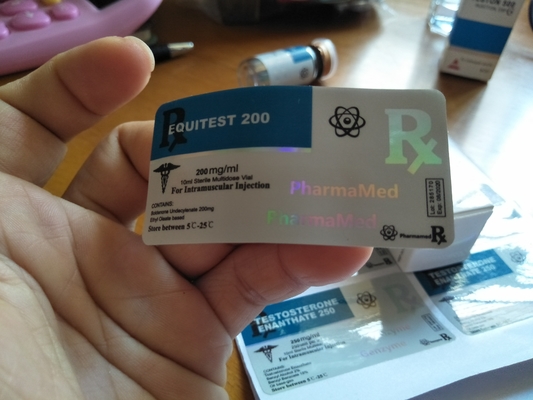 Ярлыки пробирки Экитест 10Мл голографические стеклянные с слоением ПП лоснистым