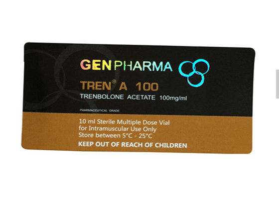 Холограм печатая изготовленную на заказ пробирку 10мл обозначает съемные фармацевтические стикеры