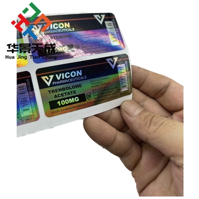 Красная и зеленая индивидуальные этикетки флаконов для точных решений маркировки