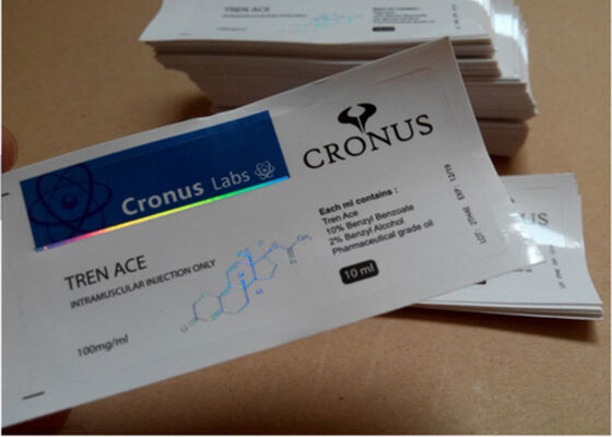 Ярлыки пробирки лаборатории 10мл, влияние Холограм стикеров ярлыка винила лазера Фарма