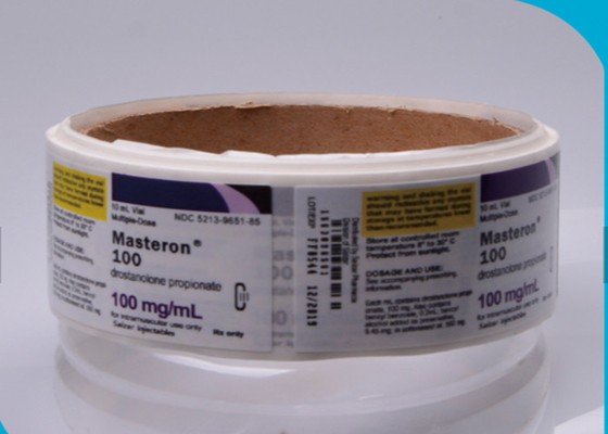 Водоустойчивые горячие ярлыки пробирки крена 10мл, частный изготовленный на заказ стикер слипчивых ярлыков