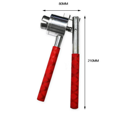 Деятельность малого объема щипцов пробирки алюминиевой пластиковой крышки ручная гофрируя
