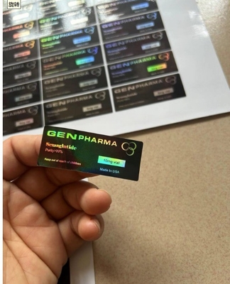 CJC1295 с DAC Маленькая бутылка Инъекционные масляные этикетки с лазерным эффектом