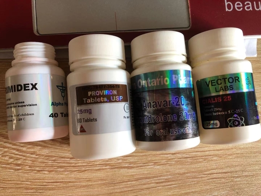 Уникальный Superdrol 10 Пластиковый рецептурный таблетка бутылка Этикетка водонепроницаемая для упаковки