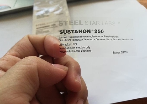 Ясная напечатанная пробирка 10ml обозначает стикеры 23 * 60 Mm для Muscledevelop