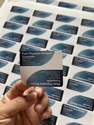 Тирзепатид 7.5 мг/60 единиц, двусторонняя печать, этикетки для флаконов многократного применения