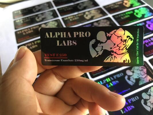 10 мл тест E 250 лазерные этикетки с логотипом мускулистого человека