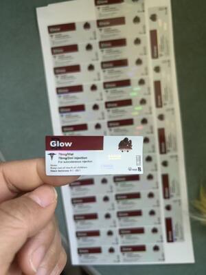 Глоу 70 мг 2 мл 3 мл Флакон Этикетки с индивидуальным дизайном