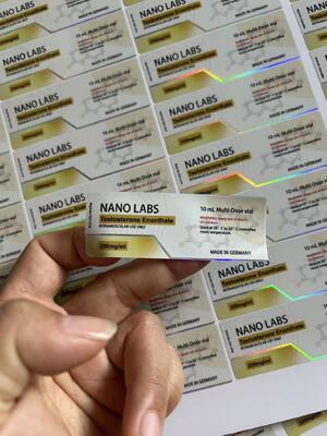 Испытать этикетки флаконов с 10 мл лазерной PET матеиль ENAN