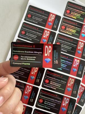 Испытание ENAN Laser Materail Марка Diamond Pharma 10 мл Этикетка на флаконах