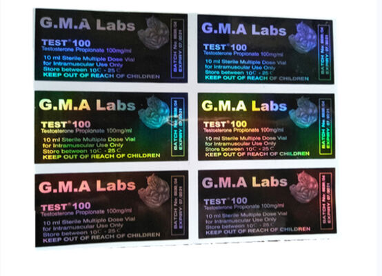 Этикетки для бутылок Dragan Design Black Hologram 10ml для теста Enanthate