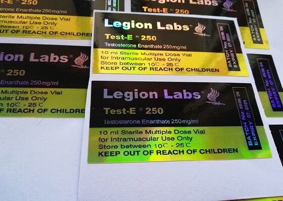 ярлыки стикера Холограм пробирки 10мл/печатание лазера ярлыка бутылки медицины