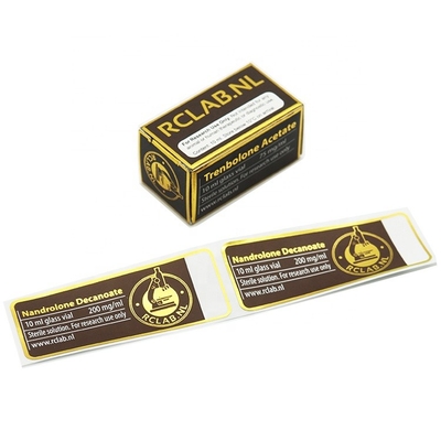 Тиснение глянцевой водонепроницаемой этикетки для флаконов на 10 мл