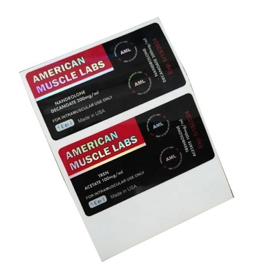 Водоустойчивые глянцевые этикетки для флаконов с голограммой 10 мл