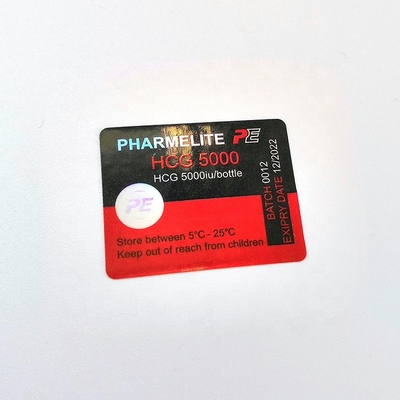 Самоклеющиеся 2 мл стеклянные этикетки для флаконов для HCG 5000IU